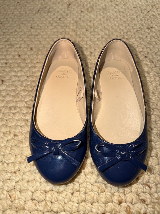Janie and Jack Other - Janie and Jack navy patent ballet flats size 12 girls